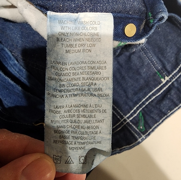 Liberty Carpenter Overalls Men's Size 42X30 Blue Denim Classic Style - Picture 13 of 13